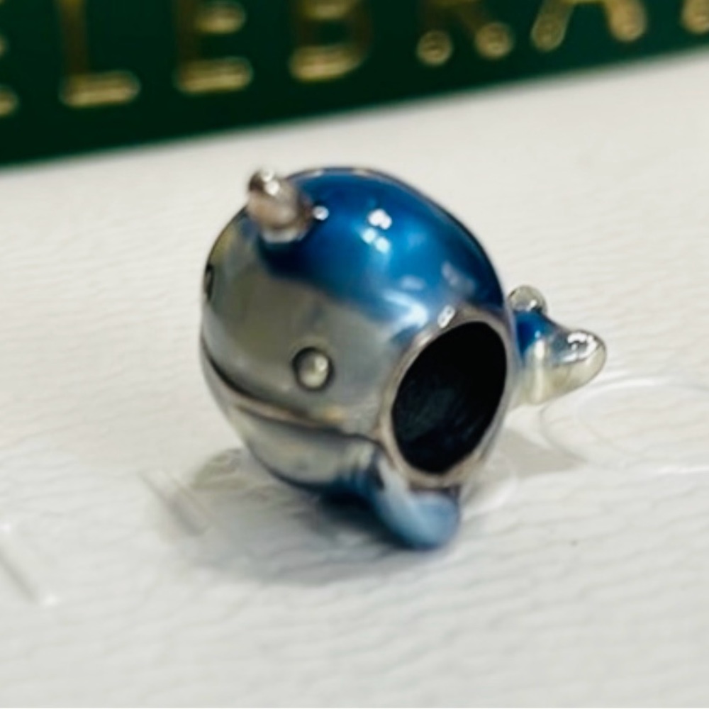 Pandora Blue Narwhal Charm